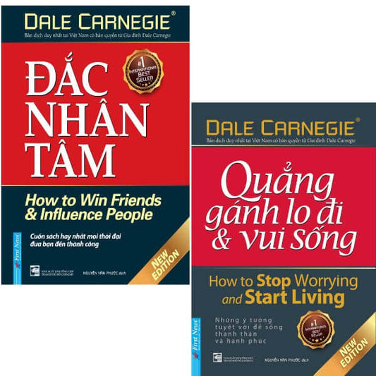 Sách Đắc Nhân Tâm và Quẳng Gánh Lo Đi Và Vui Sống: Giúp loại bỏ căng thẳng và tận hưởng từng khoảnh khắc trong cuộc sốngXây dựng một cuộc sống bình an, ý nghĩa