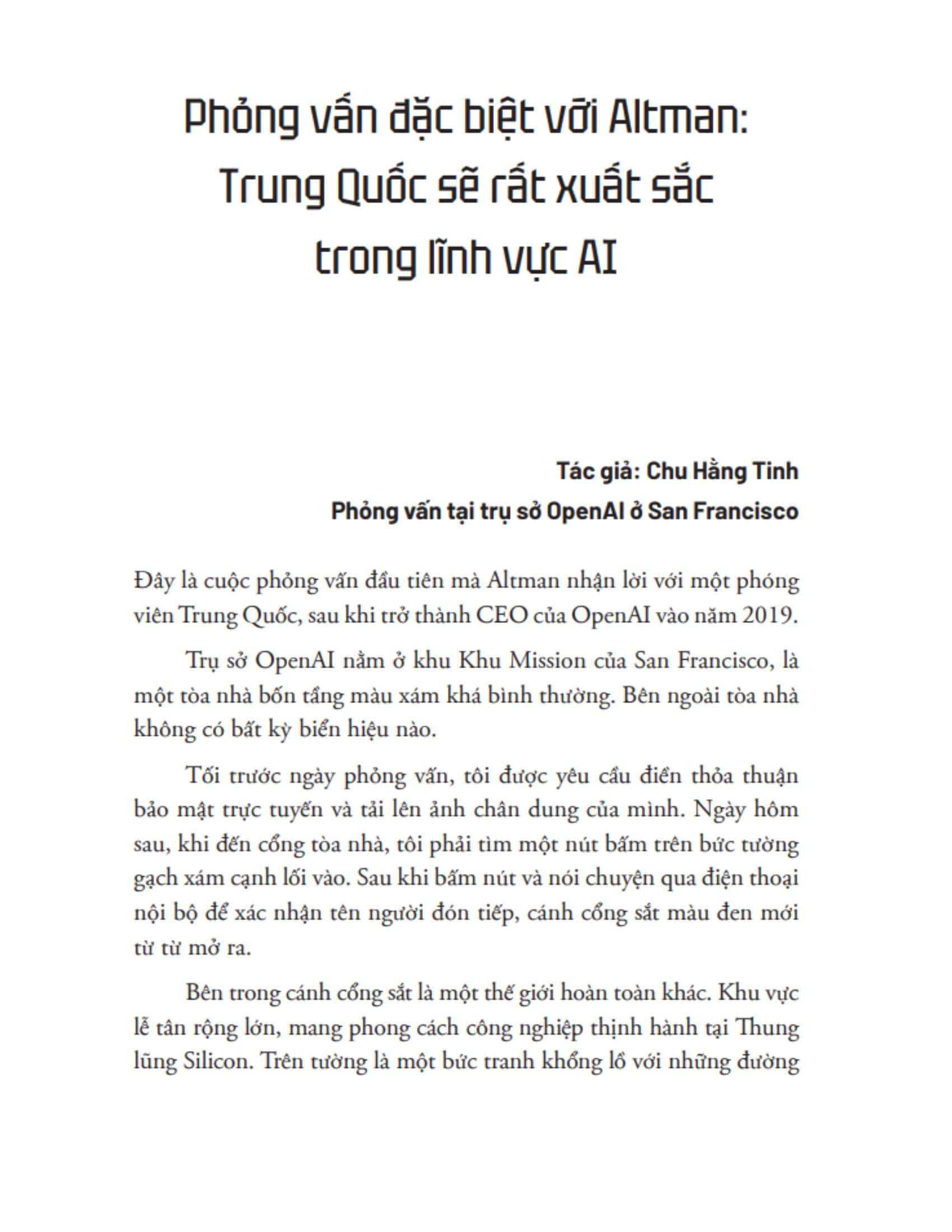 Sam Altman - Người Kiến Tạo Cuộc Chơi AI Toàn Cầu