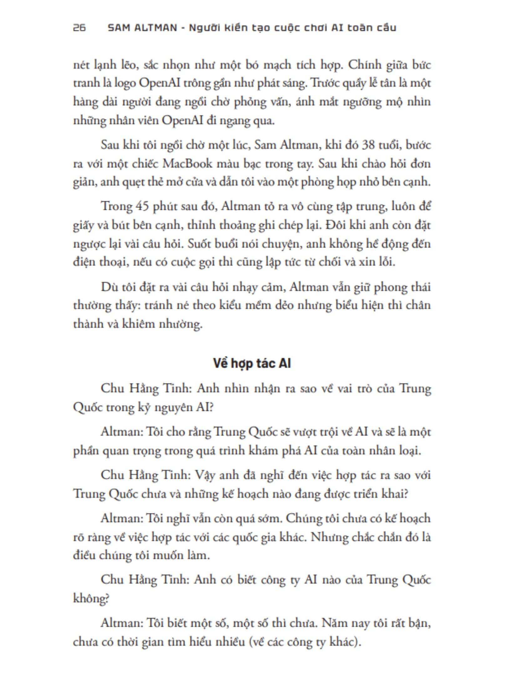 Sam Altman - Người Kiến Tạo Cuộc Chơi AI Toàn Cầu