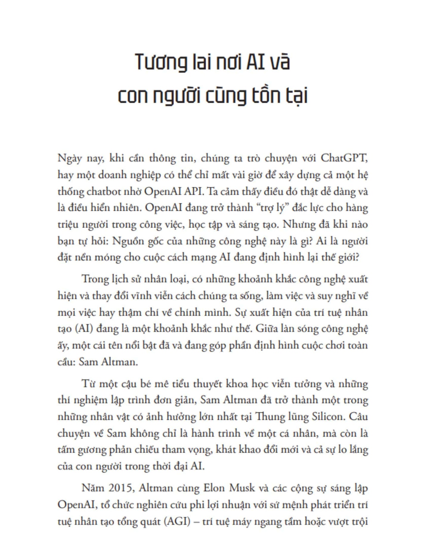 Sam Altman - Người Kiến Tạo Cuộc Chơi AI Toàn Cầu