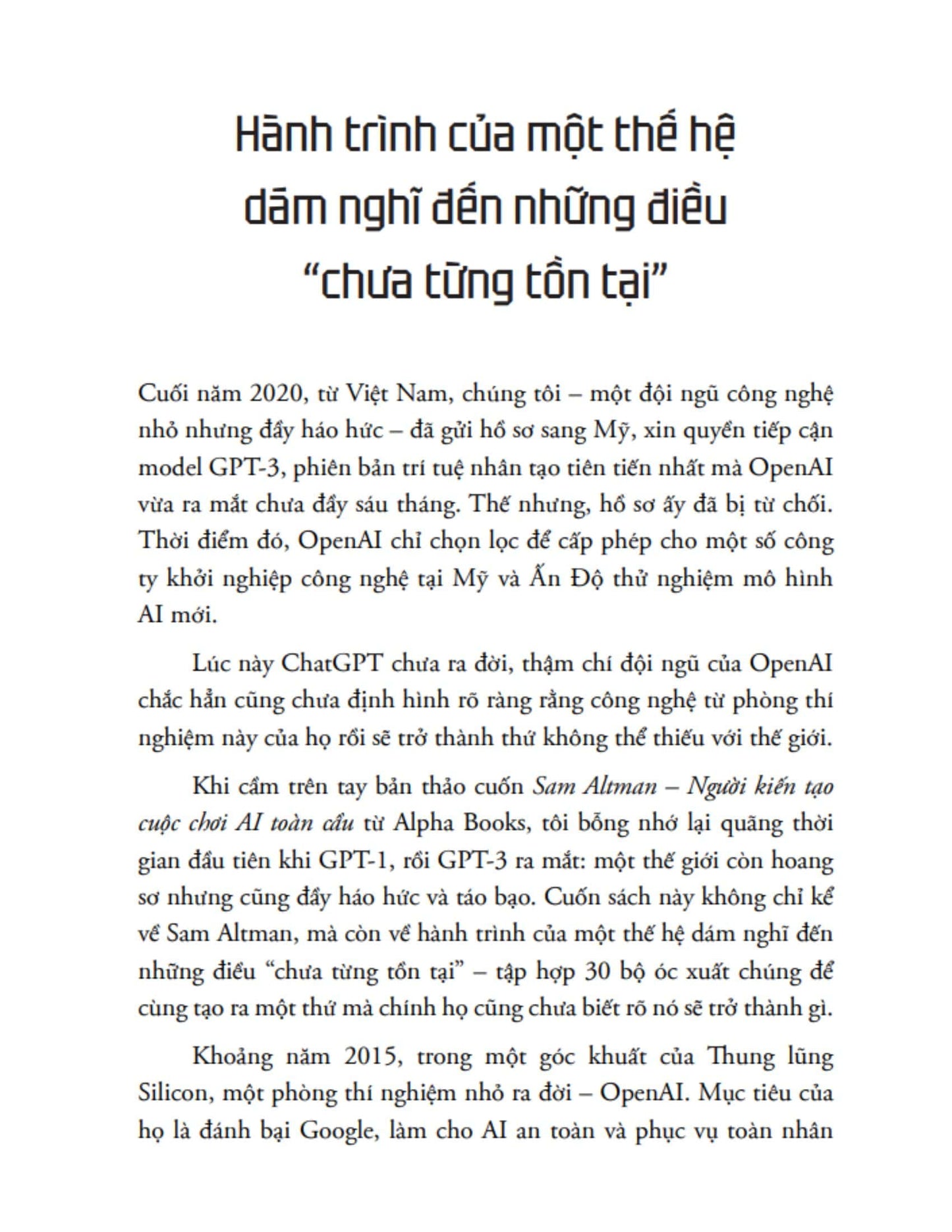 Sam Altman - Người Kiến Tạo Cuộc Chơi AI Toàn Cầu