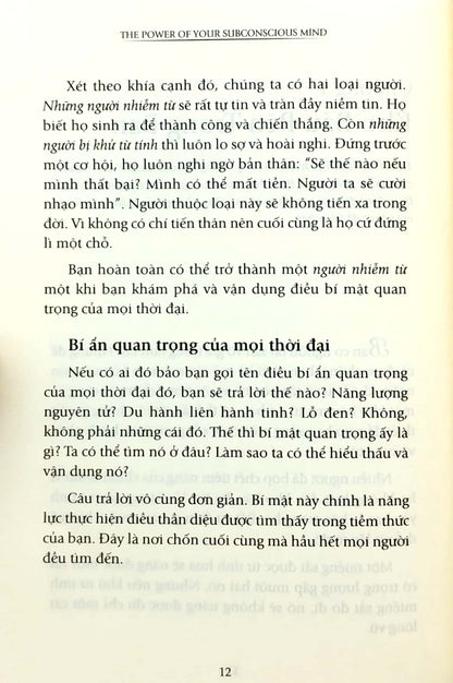 Sức Mạnh Tiềm Thức - Khám Phá Bí Mật Tạo Nên Thành Công