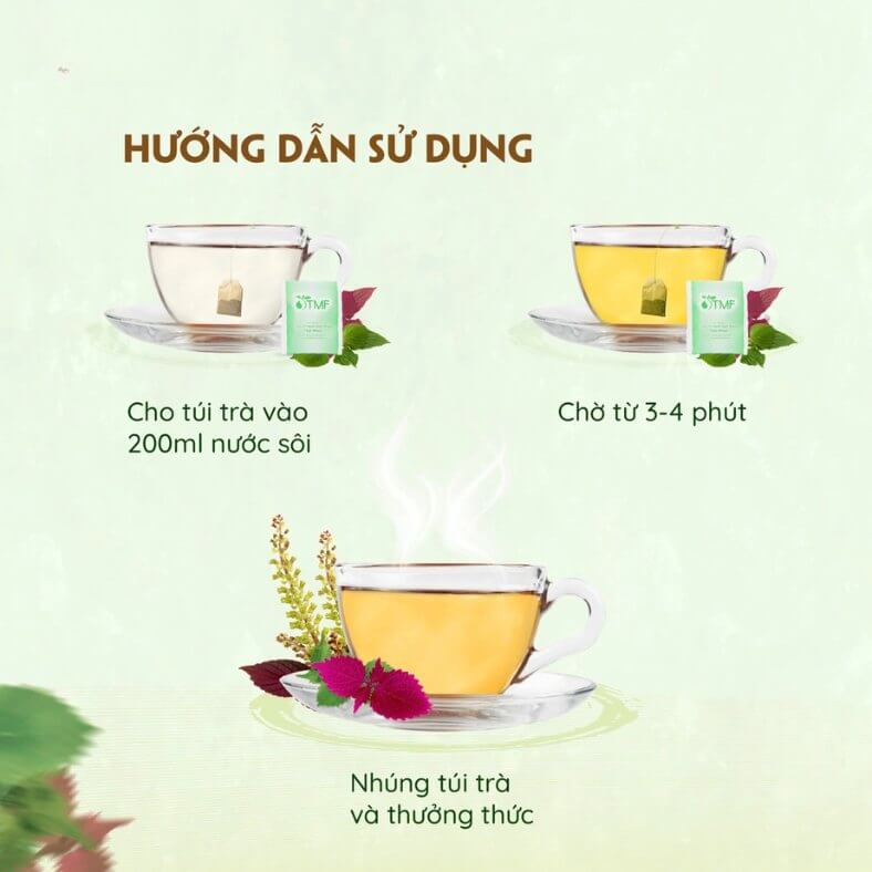 Trà Tía Tô - Giảm Cảm Giảm Ho Chống Mệt Mỏi