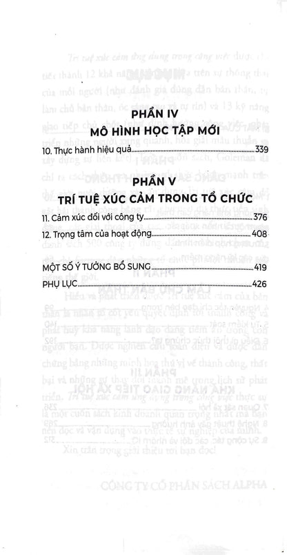 Trí Tuệ Xúc Cảm Ứng Dụng Trong Công Việc giúp bạn nuôi dưỡng trí tuệ xúc cảm, cải thiện khả năng lãnh đạo, đối mặt với mọi thử thách trong công việc hiệu quả.