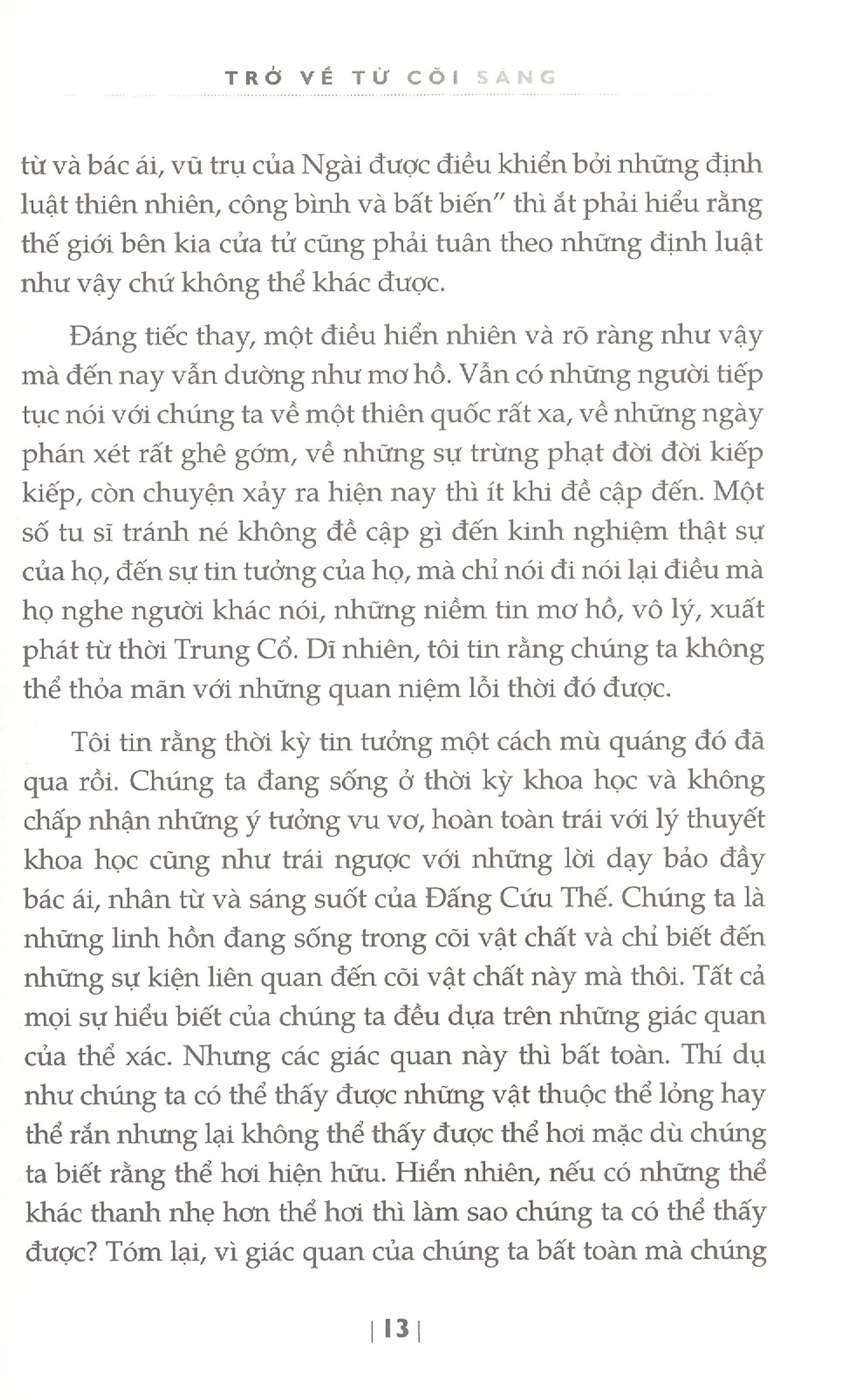 Sách Trở Về Từ Cõi Sáng