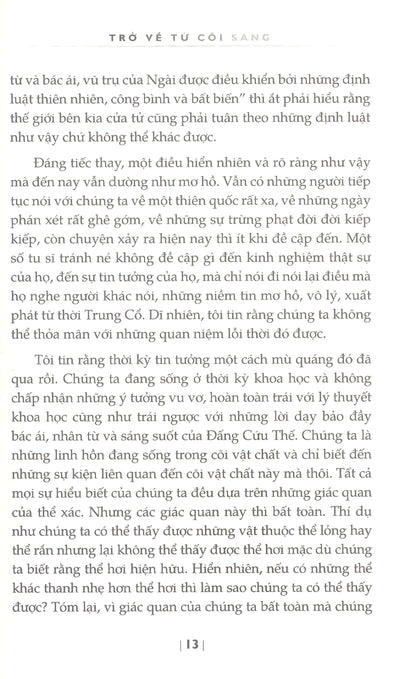 Sách Trở Về Từ Cõi Sáng