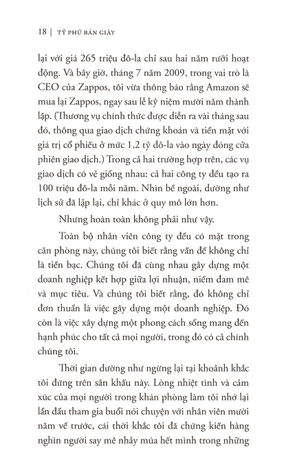 Tỷ Phú Bán Giày – Hành Trình Gắn Hạnh Phúc Với Thành Công